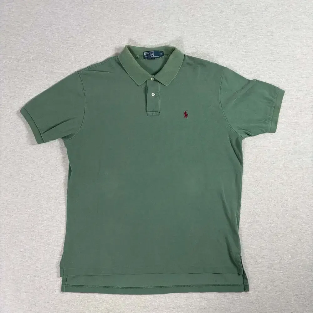 Polo Ralph Lauren Classic Fit Short Sleeve Polo Shirt Green Men's Size XL